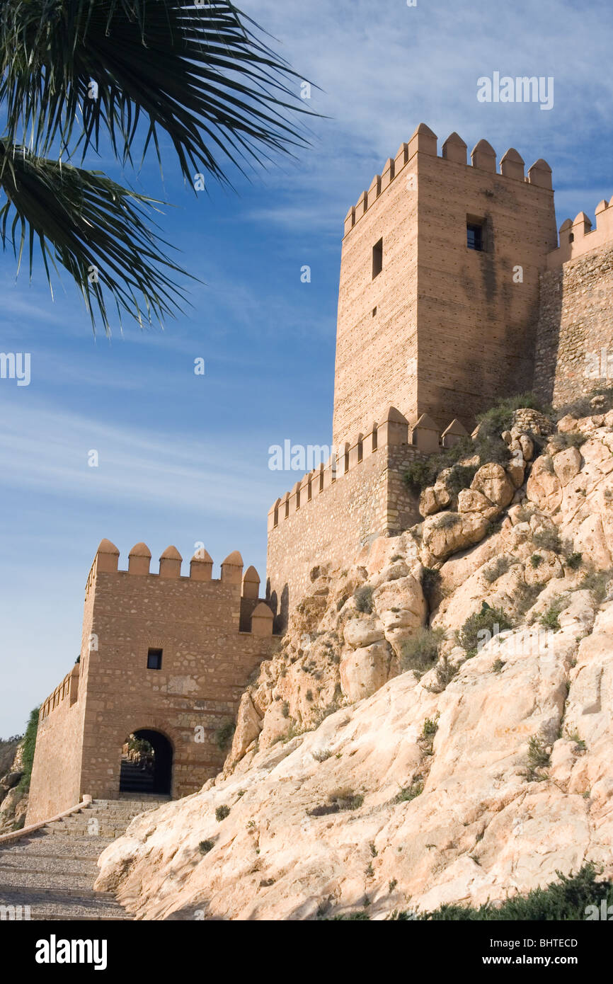 Almeria, Provinz Almeria, Spanien. Die Alcazaba. Stockfoto