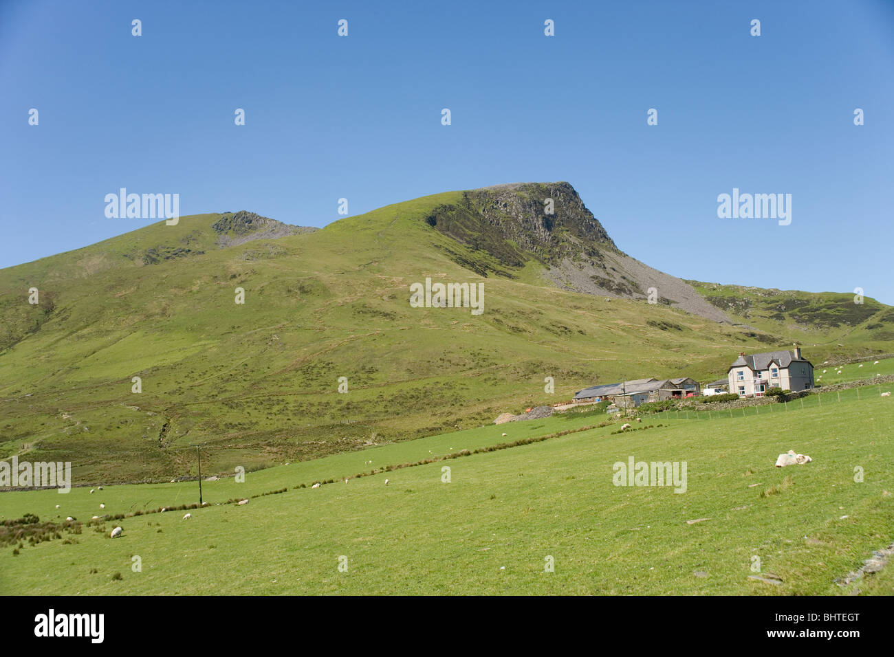 Y-Garn und Nantlle Ridge in Snowdonia Stockfoto