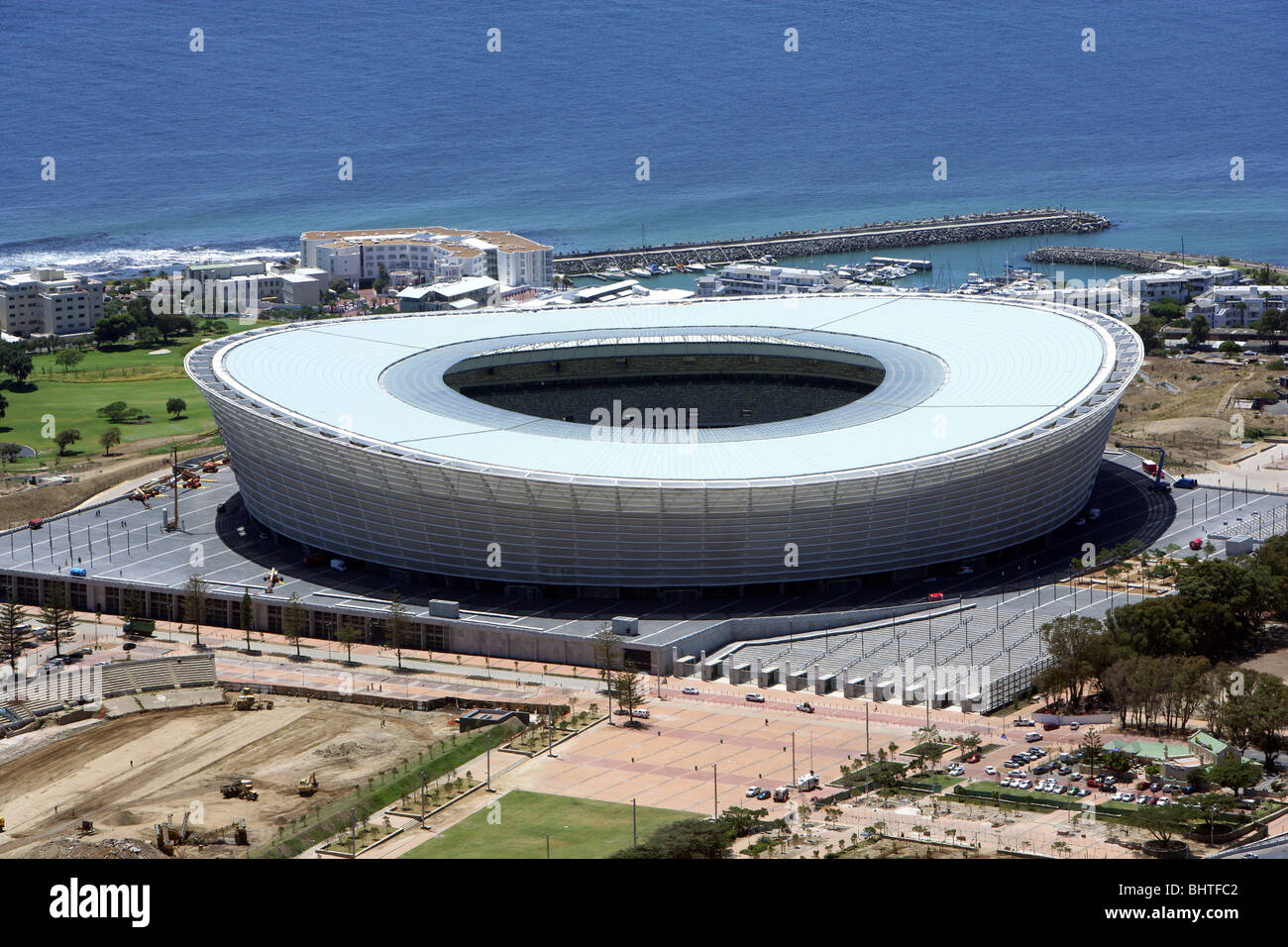 Südafrika, Kapstadt: Green Point Stadion, Austragungsort der FIFA Fußball-WM 2010 Stockfoto