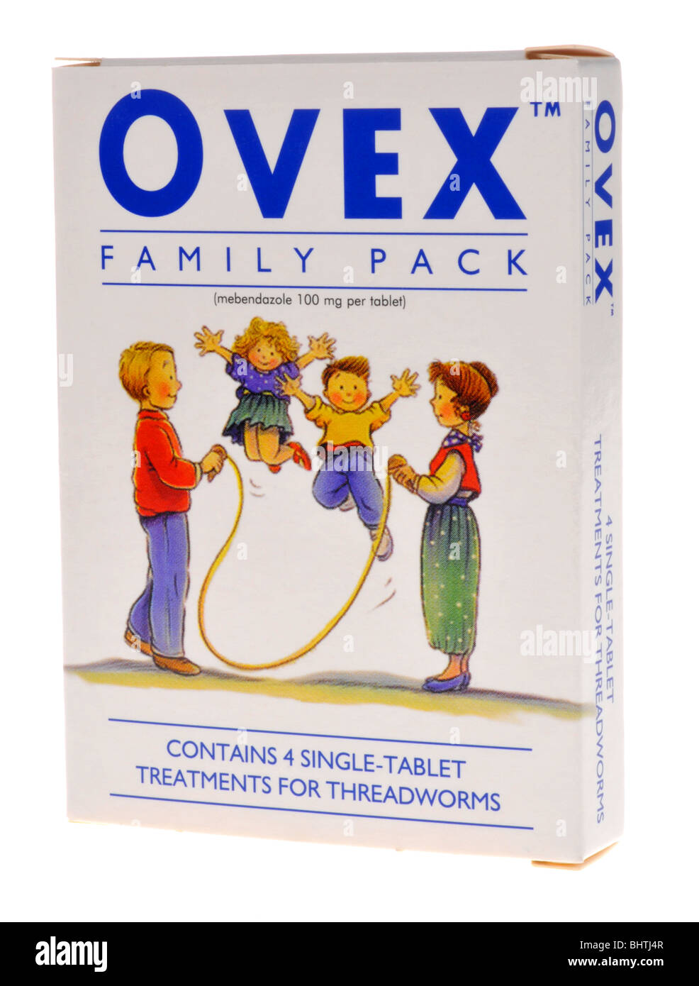Ovex Tabletten zur Behandlung von Fadenwurm oder Madenwürmer  Stockfotografie - Alamy