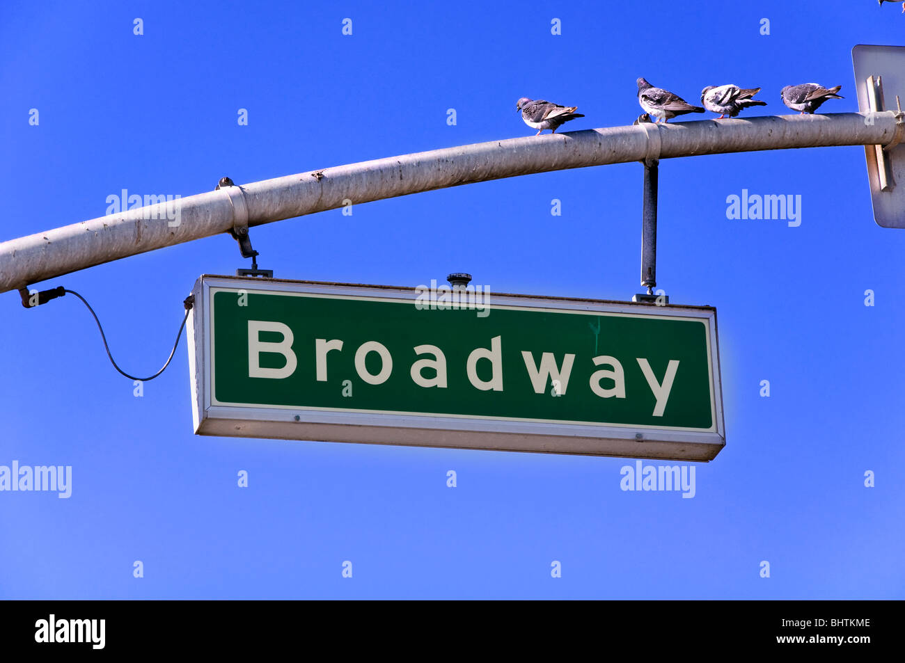 Broadway-Zeichen Stockfoto