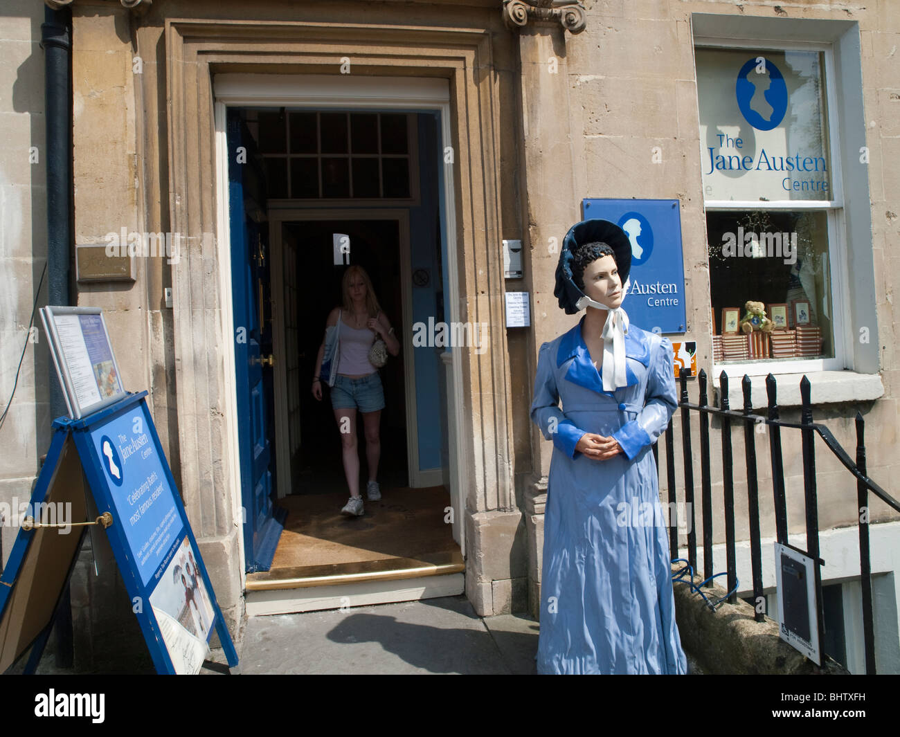 Außerhalb des Zentrums von Jane Austen auf Gay Street Bad Avon England UK Stockfoto