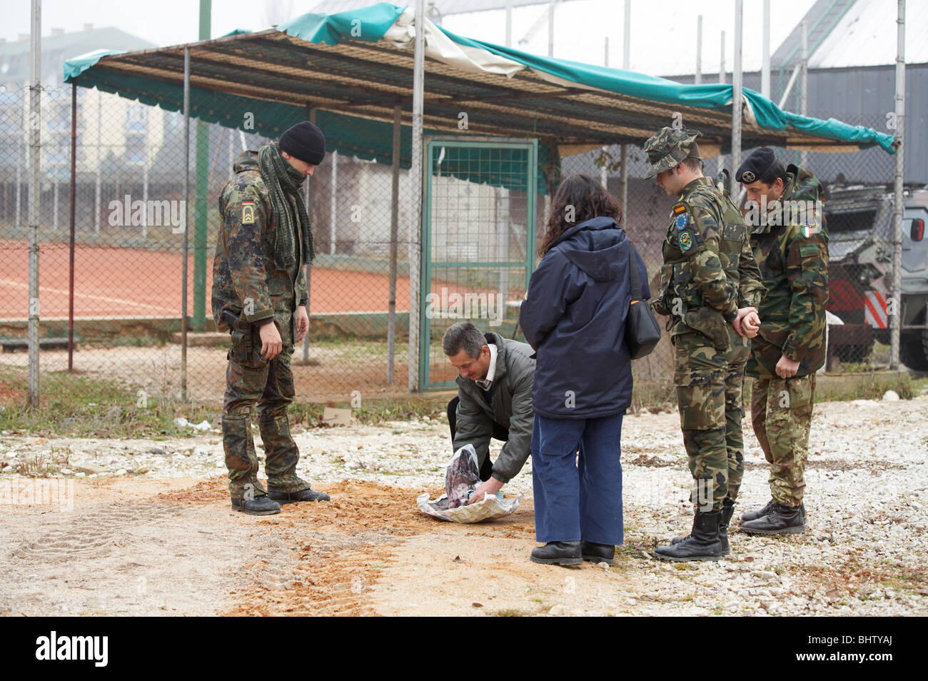 Explosive Ordnance Disposal, Sarajevo, Bosnien und Herzegowina Stockfoto