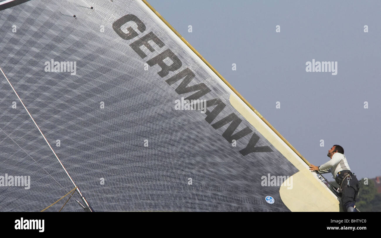 Deutschen Segel Grand Prix in Kiel, Deutschland Stockfoto