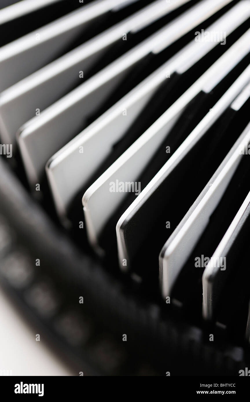 35mm Dias Transparenz in einem Karussell Frauenzeitschrift Stockfoto