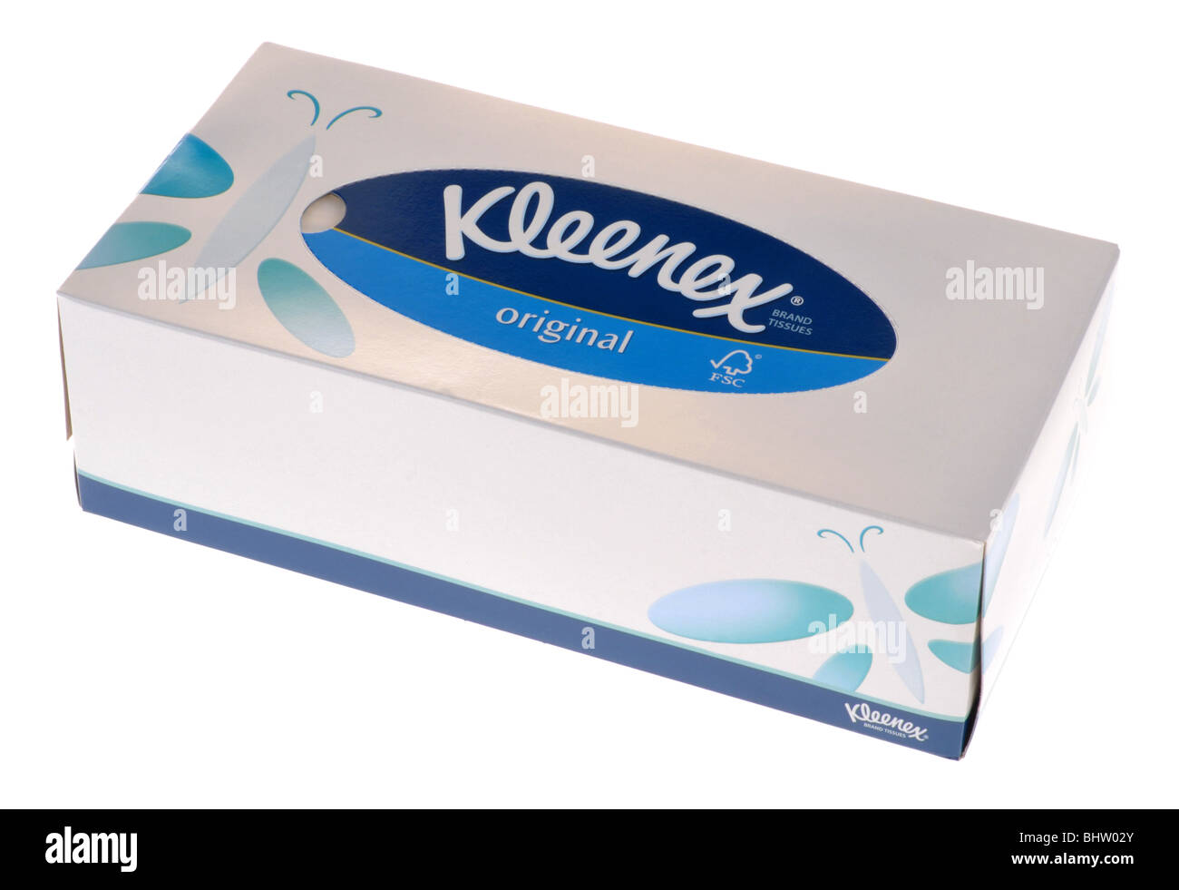 Kleenexbox, Gewebe, "Tissue-Papier" "Box of Gewebe" Stockfoto