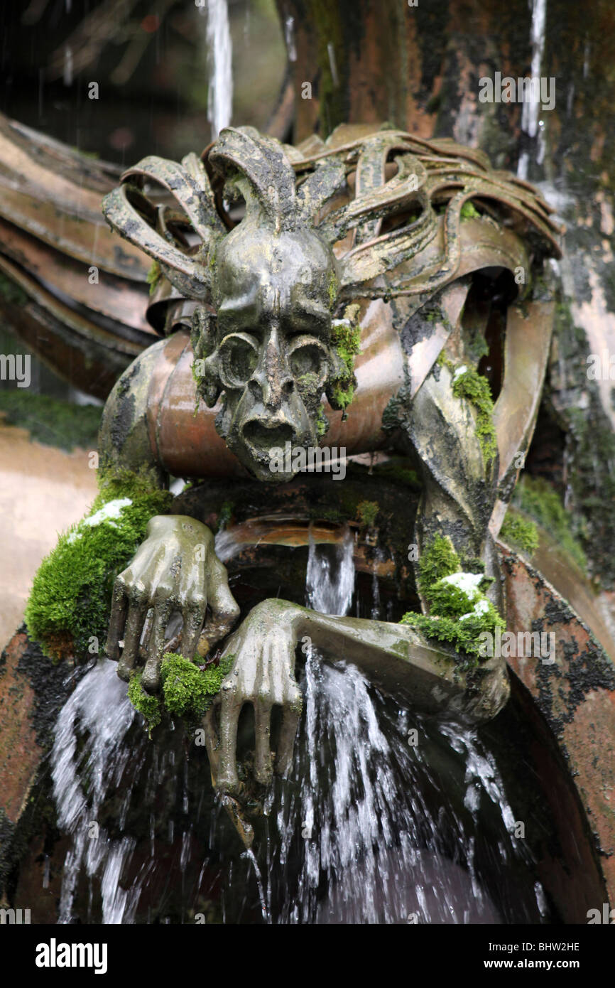 Eines der vier Winde von Noah und der vier Winde Brunnen Skulptur im