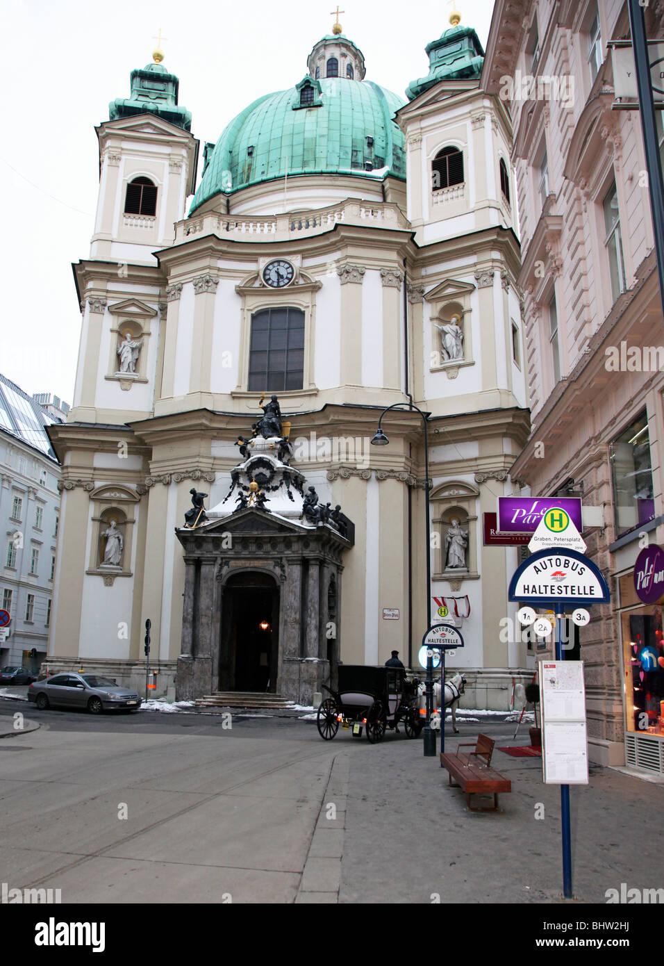 Traditionelle Barockarchitektur Wiener Österreich Europa Stockfoto