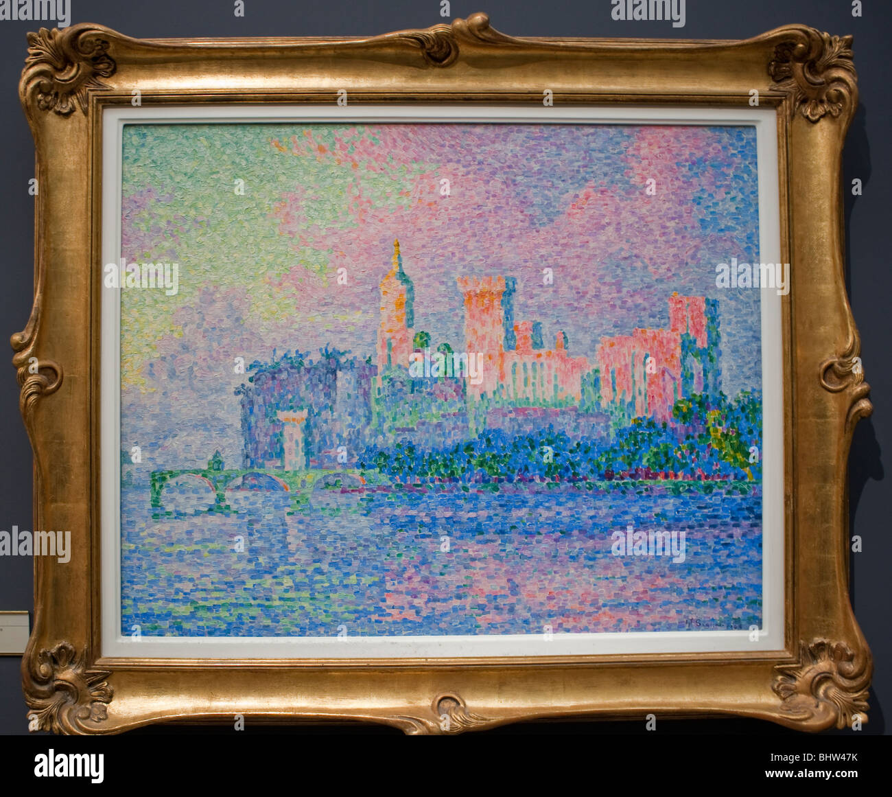 Paris, Frankreich - Detail, Post-Impressionismus Malerei im Museum von Orsay, Musée d'orsay, schöne Kunst, Impressionisten Gemälde Stockfoto