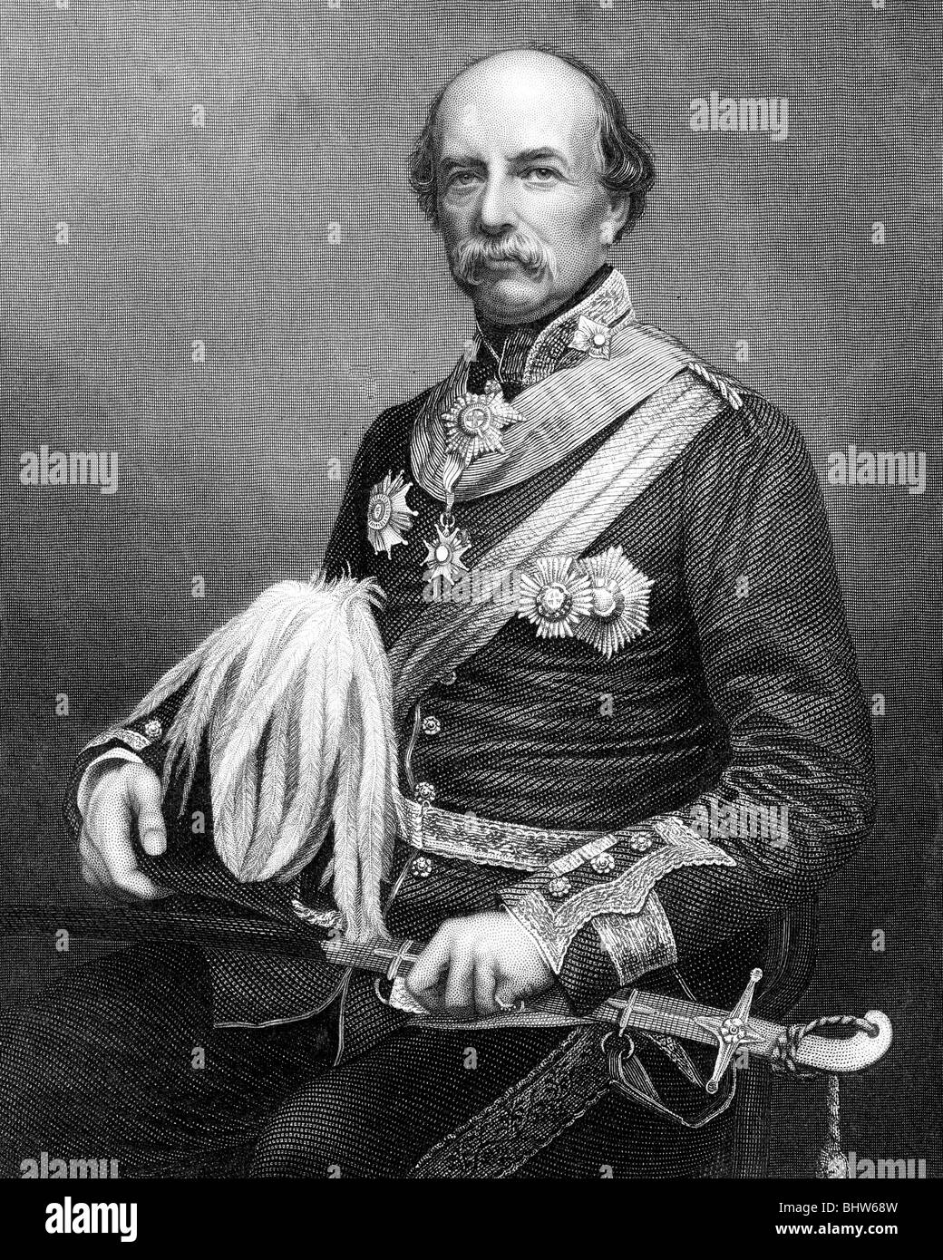 GENERAL SIR WILLIAM WILLIAMS, Ist Baronet von Kars - britischer Soldat (1800-1883) Stockfoto