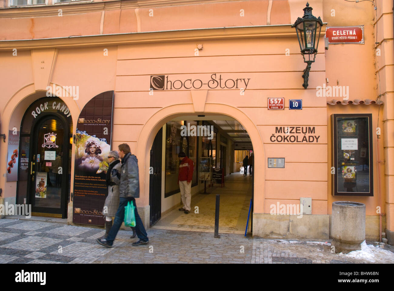 Choco Story Schokoladenmuseum Celetna Straße Altstadt Prag Tschechische Republik Europa Stockfoto