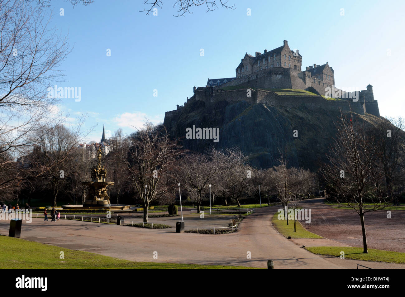 Edinburgh castle Stockfoto