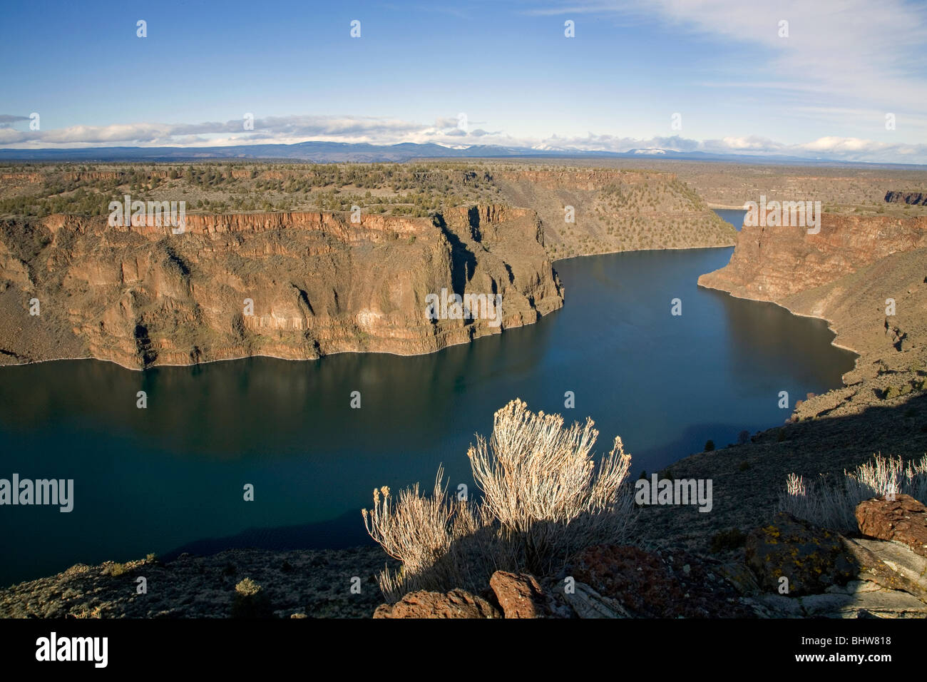 Lake Billy Chinook Deschutes, Metolius und Crooked Flüsse, zentrale Oregon hohe Wüste. Stockfoto