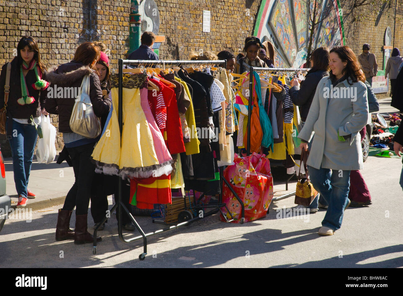 Brick Lane Market London England UK Europe Stockfoto