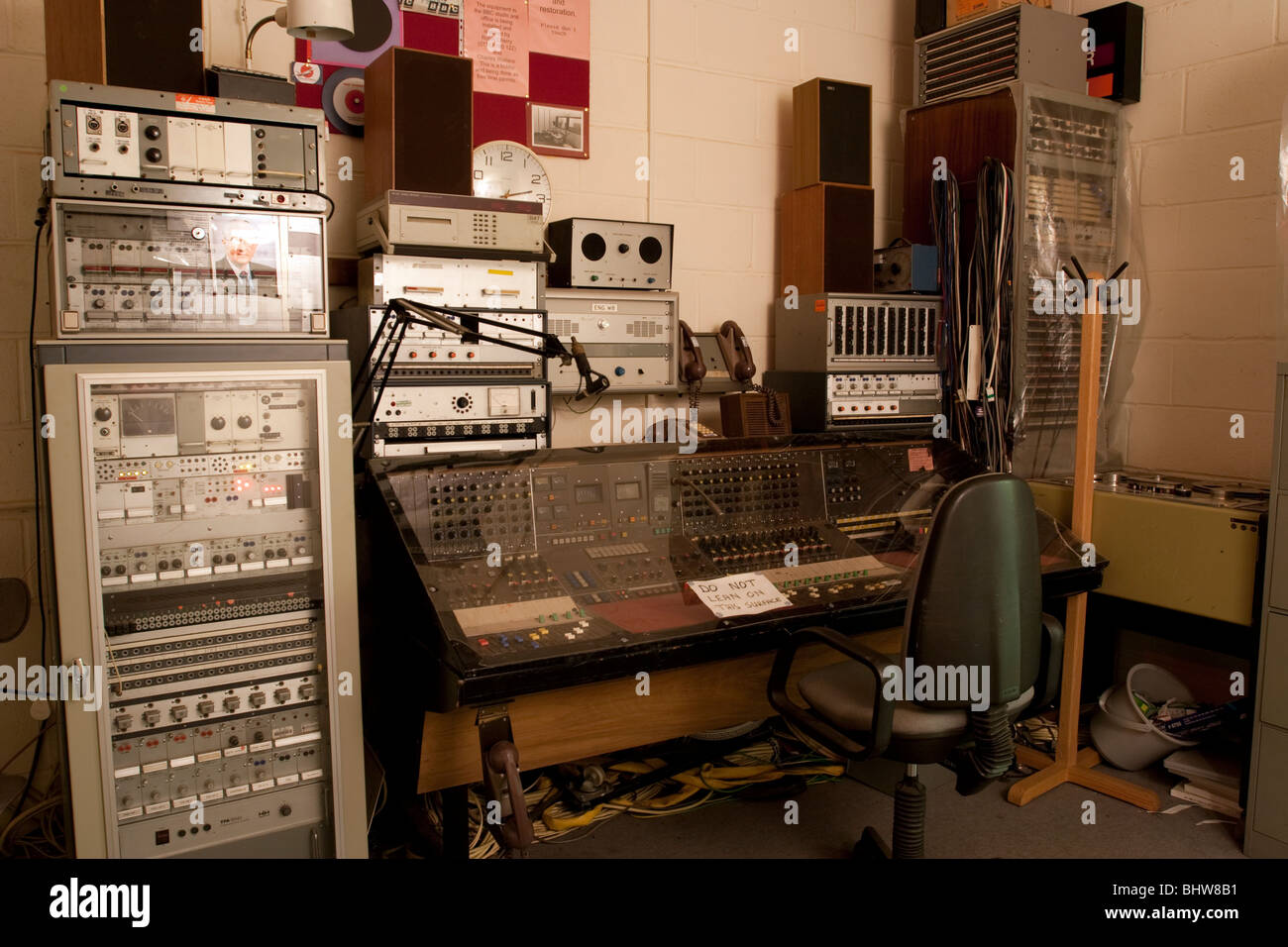 BBC-Radio-Übertragungstechnik, Kelvedon Hatch Atombunker, jetzt für die Öffentlichkeit zugänglich. Stockfoto