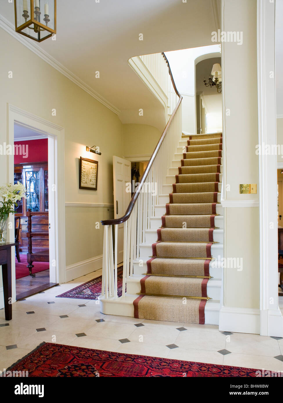 Hall Staircase Neutral Neutrals Stockfotos Hall Staircase
