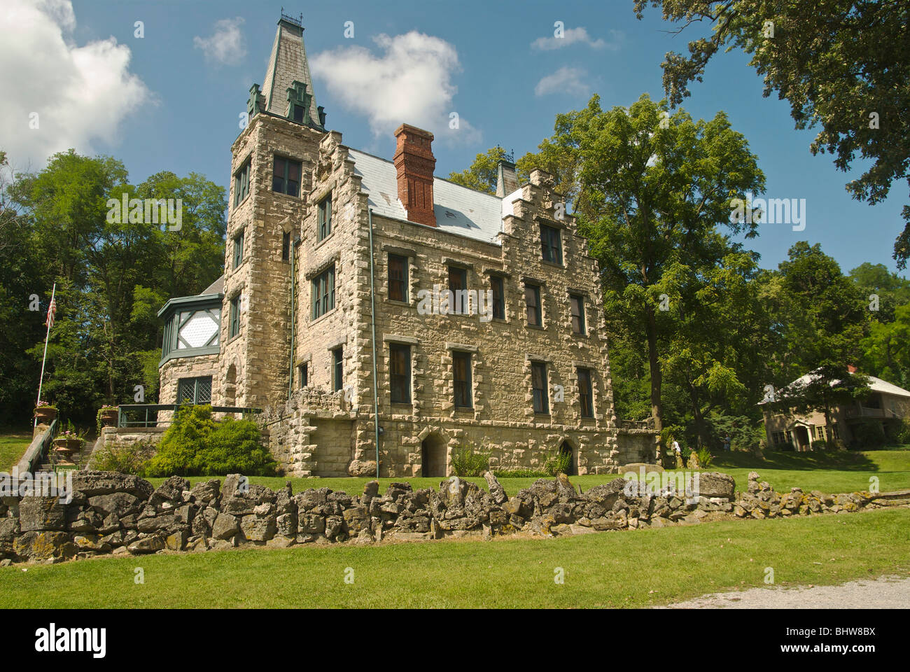 Mac-A-Chee Castle in West Liberty Ohio Stockfoto