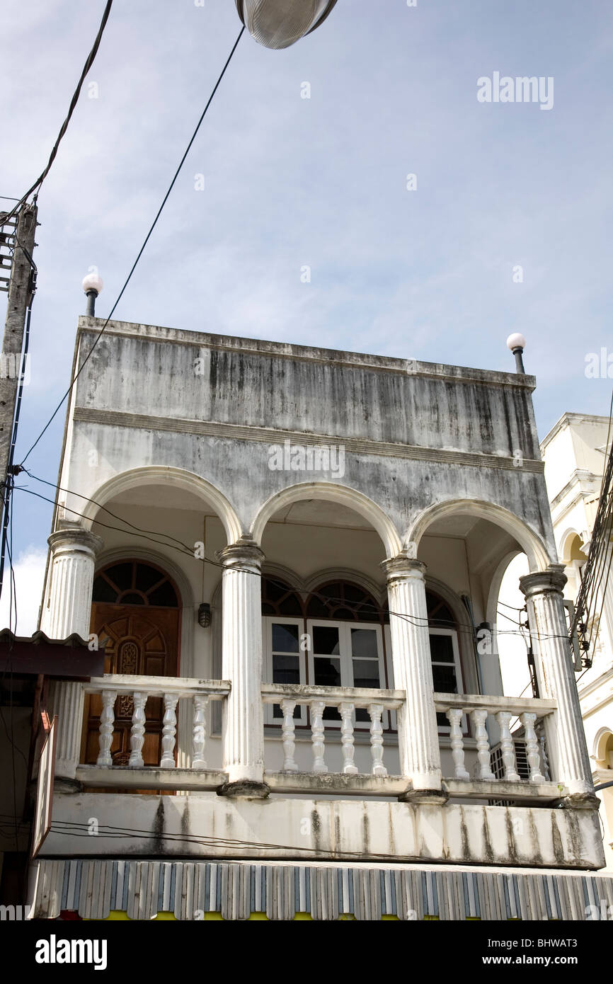 Sino-portugiesischer Architektur in Phuket - Thailand Stockfoto