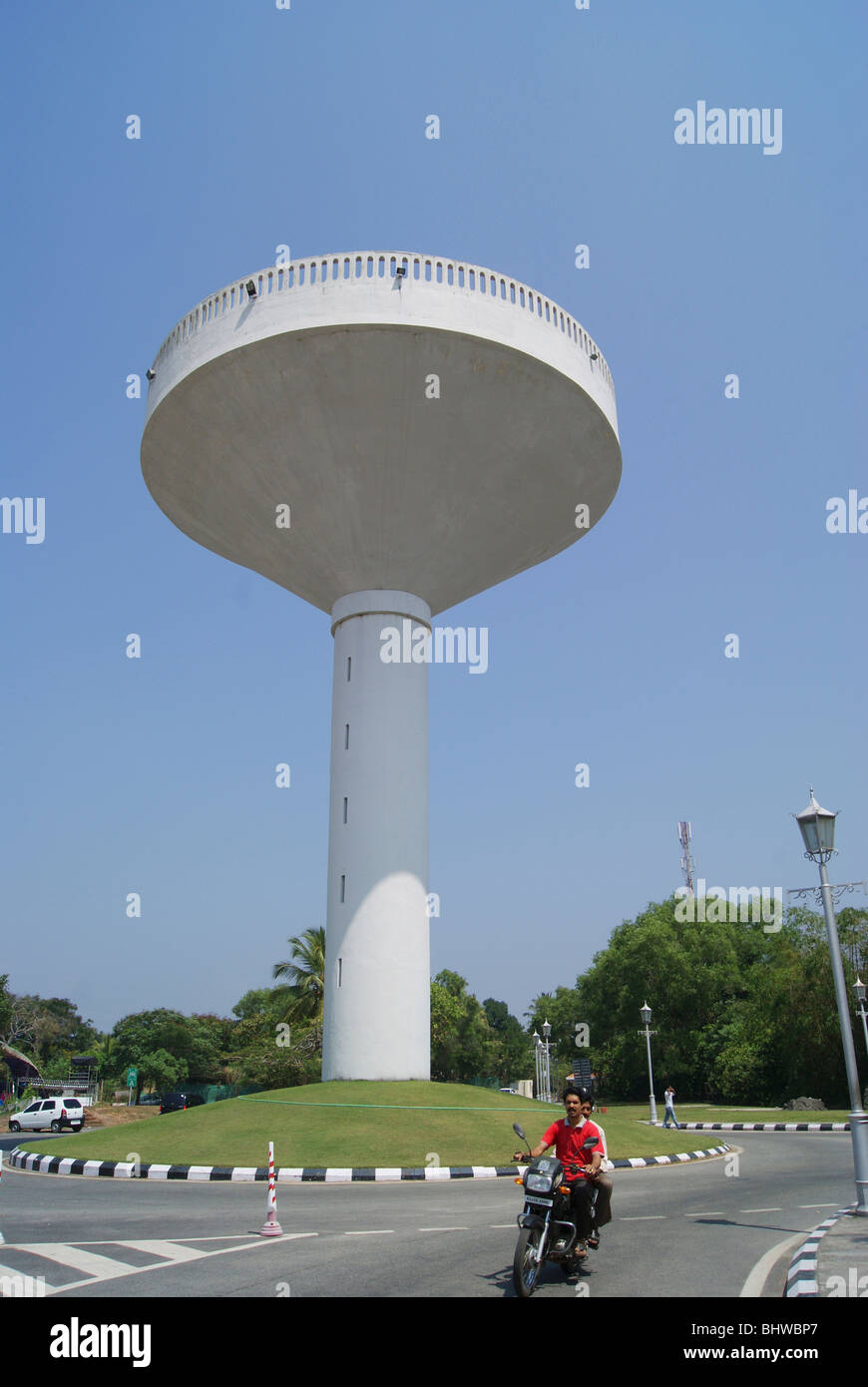 Technopark Turm im Herzen des Technologieparks. Technopark ist der größte Park gewidmet IT Ventures in Kerala (Indien) Stockfoto