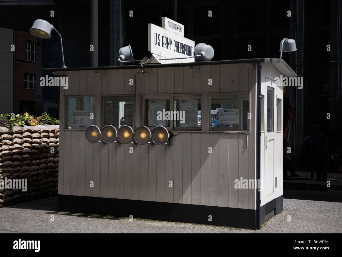 Checkpoint Charlie. Berlin, Deutschland Stockfoto