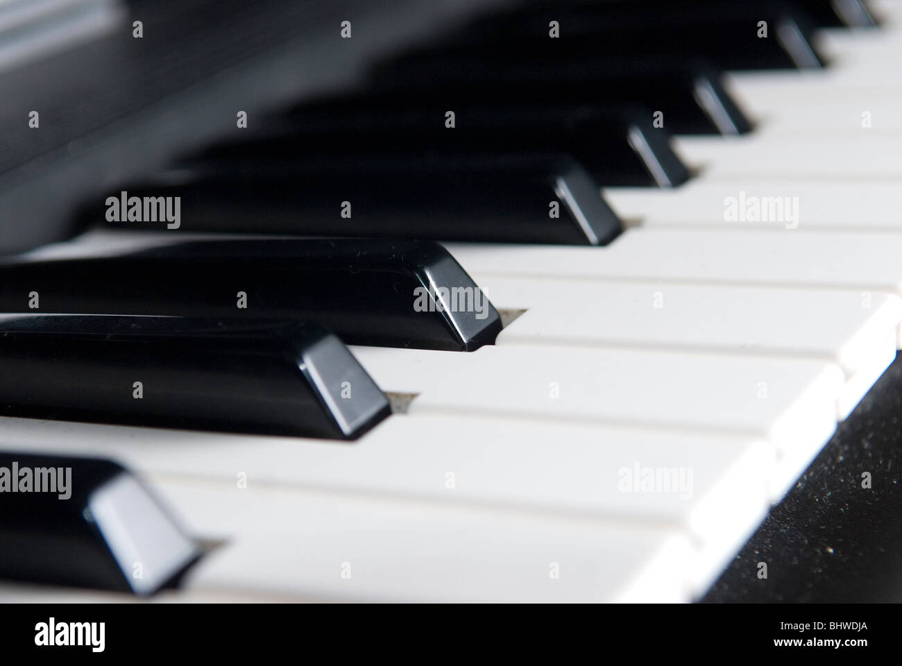 Klavier-Tastatur Stockfoto