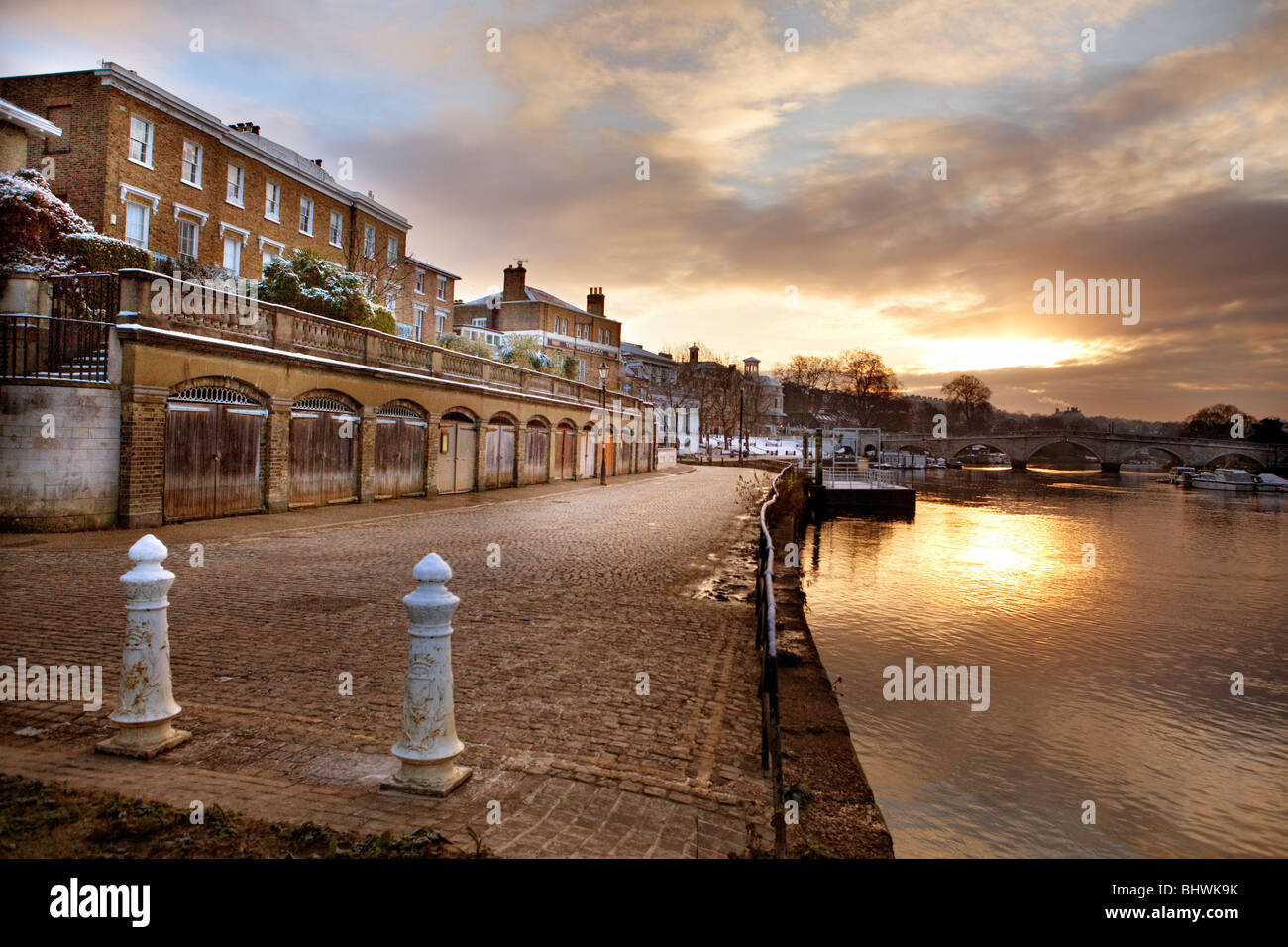 Thames Riverside, Richmond-upon-Thames, Surrey, England Stockfoto
