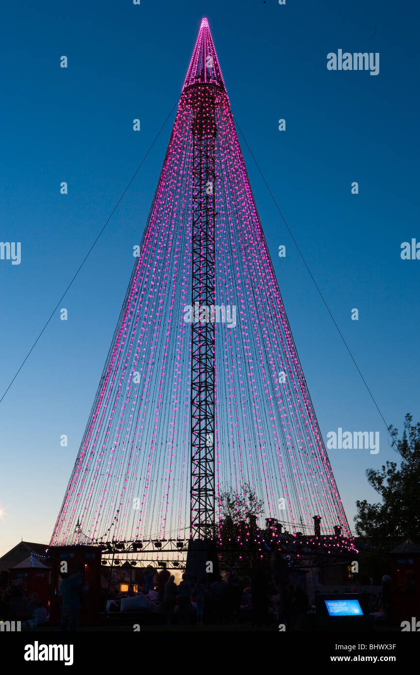 Telekom-Weihnachtsbaum, Auckland, Neuseeland Stockfoto