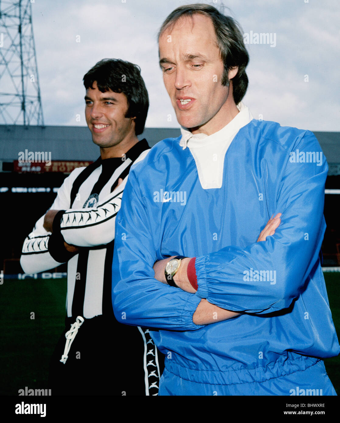 Gordon Lee Newcastle United Manager Juli 1976 ging die alte kam sie in die neue. Treuer Diener seit über 35 Jahren Joe Harvey Stockfoto