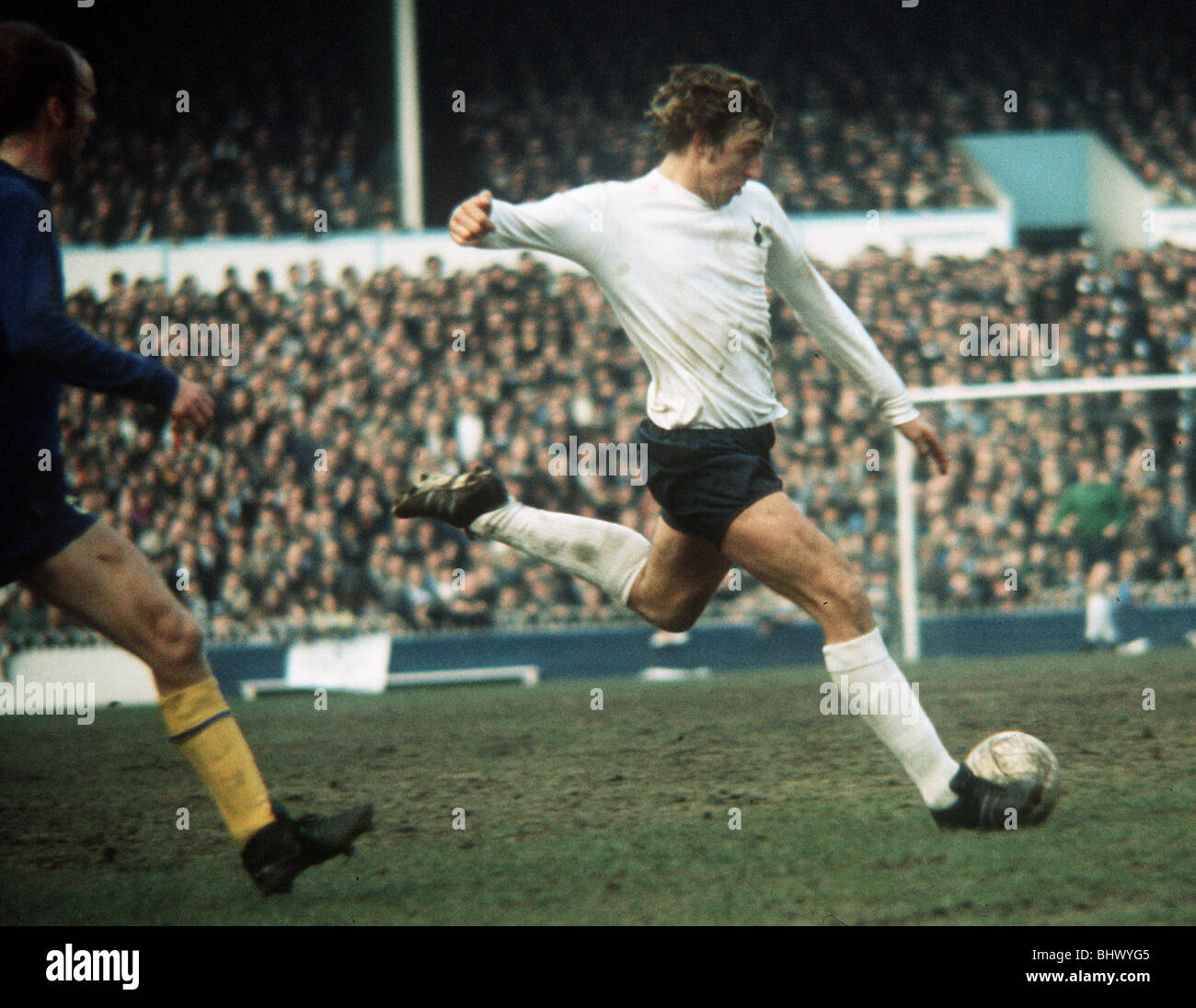 Martin Chivers Spurs 1971 Fußball Tottenham Hotspur V Chelsea Stockfoto