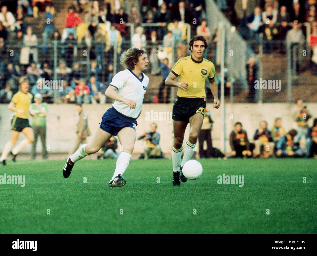 Ost-Deutschland V Australien World Cup 1974 Fußball Stockfoto
