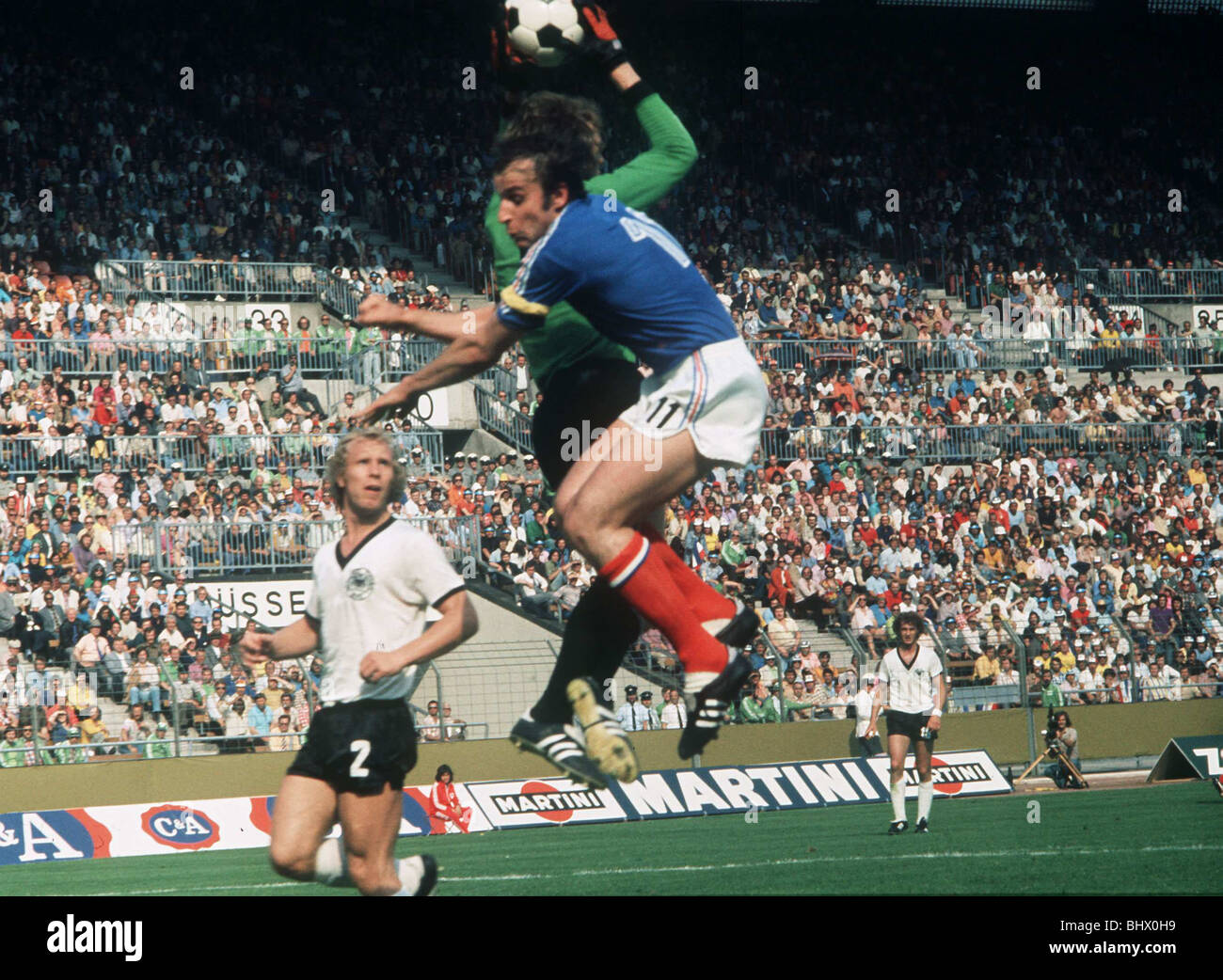 World Cup 1974 Jugoslawien V Westdeutschland Fußball Stockfoto