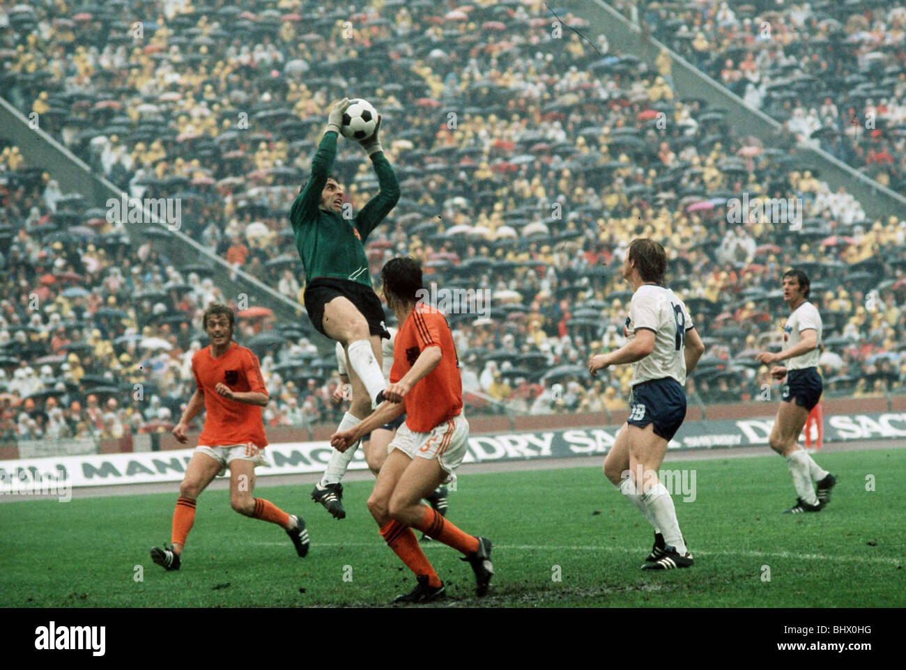 Ost-Deutschland V Holland World Cup 1974 Fußball Stockfoto