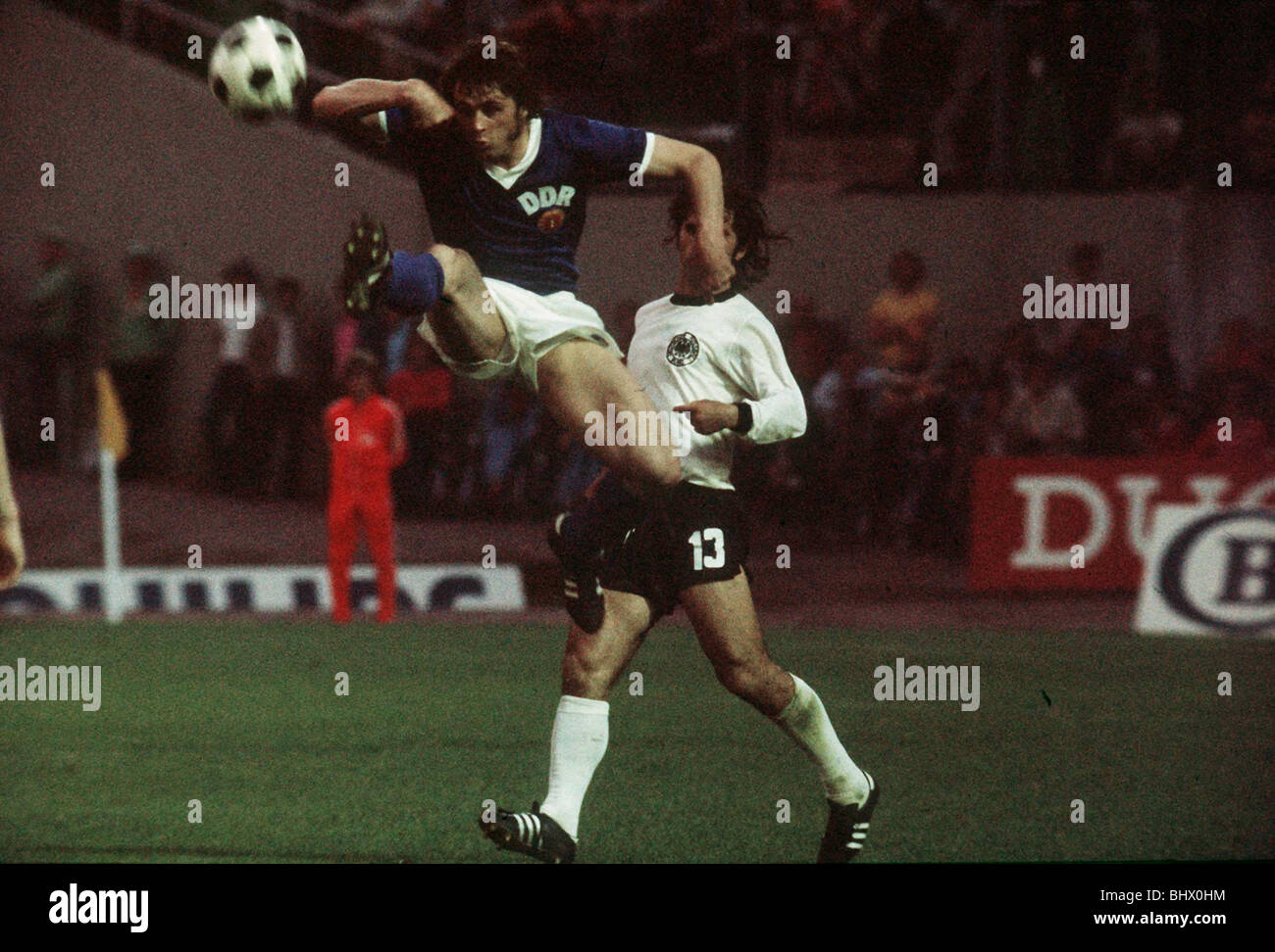 Ost-Deutschland V Westdeutschland World Cup 1974 Fußball Stockfoto