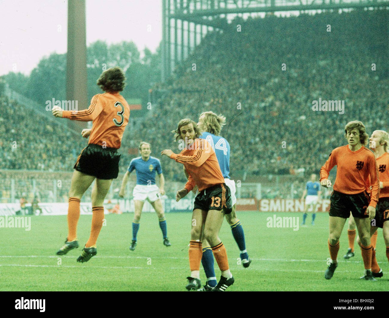 Holland V Schweden World Cup 1974 Fußball Stockfoto