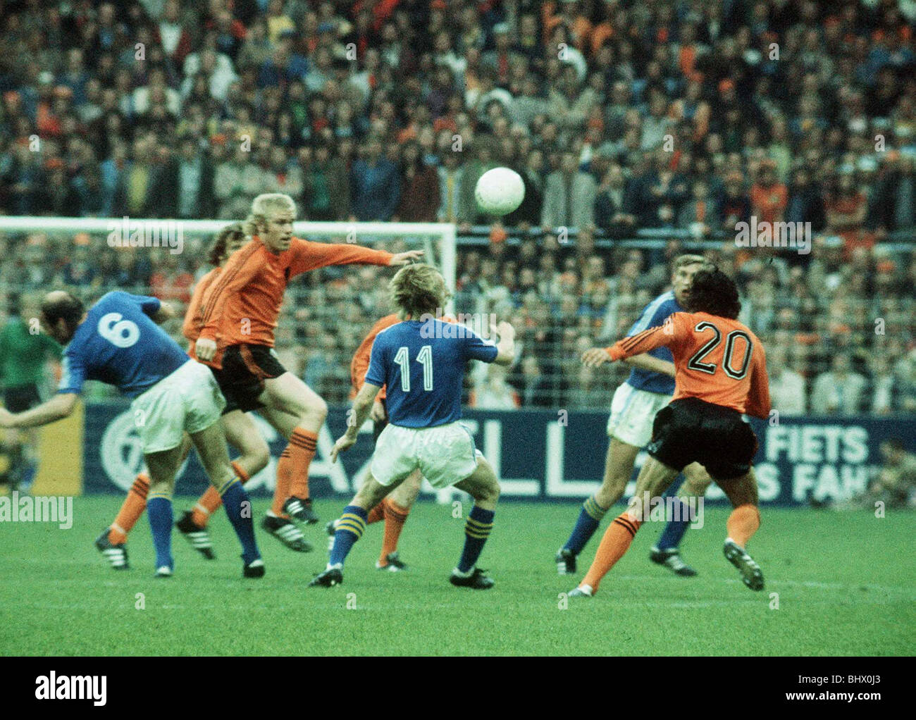 Holland V Schweden World Cup 1974 Fußball Stockfoto