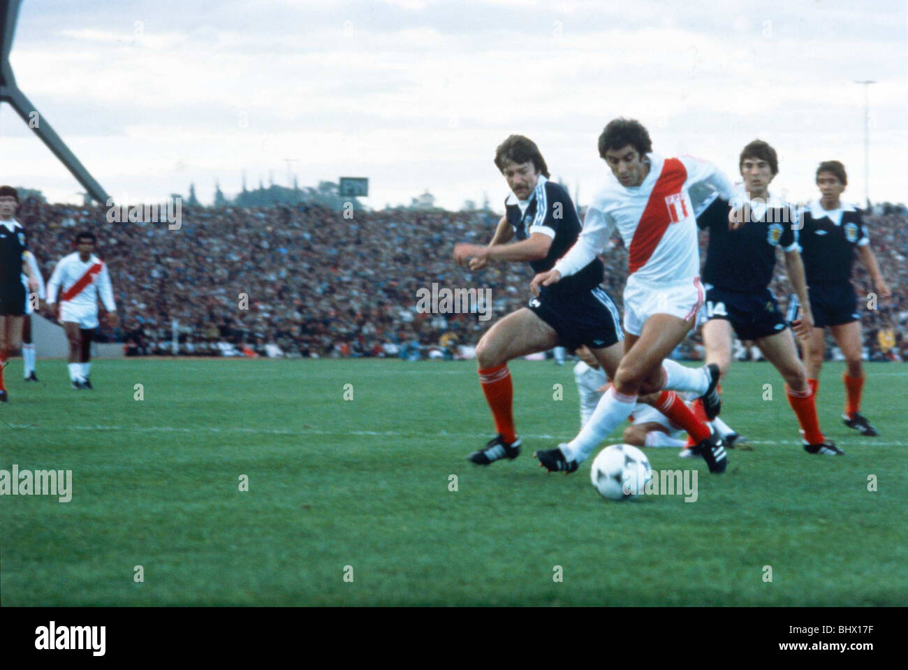 Welt Cup 1978 Gruppe 4 Schottland 1 Peru 3 La Plata Stockfoto