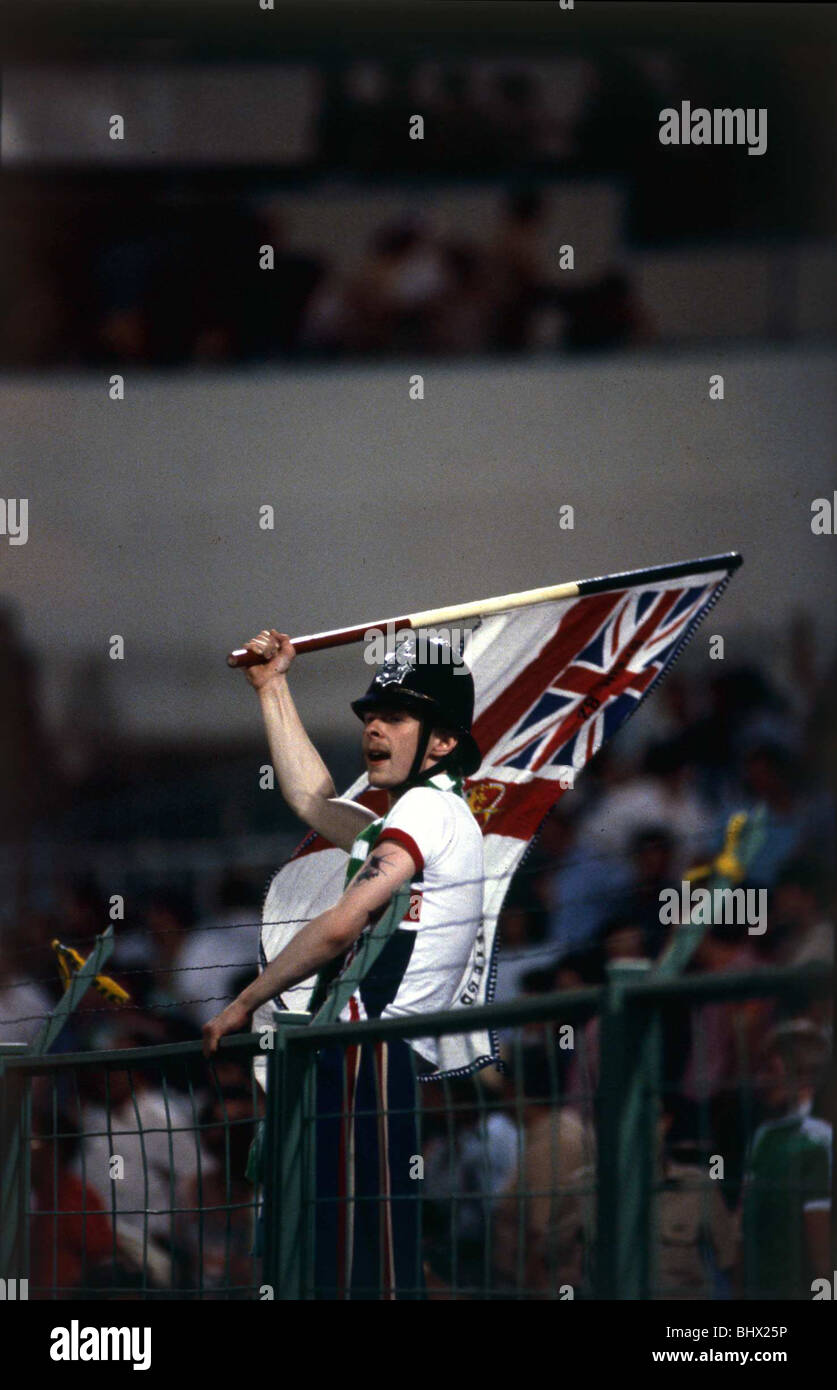 World Cup 1982 N. Irland Fan © Mirrorpix Stockfoto