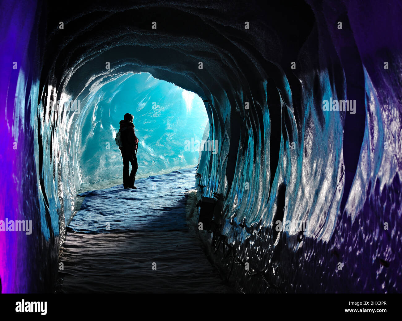 Grotte de Glace, Französische Alpen, Chamonix Stockfotografie Alamy