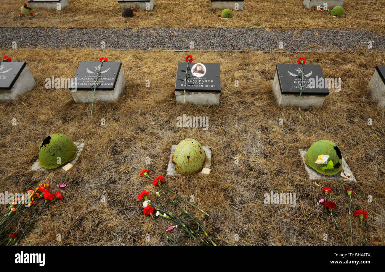 Memorial Komplex Dolina Slavy, arktischen Russland. 64-Jahrestag des Sieges der Sowjetunion über Nazi-Deutschland im zweiten Weltkrieg. Stockfoto