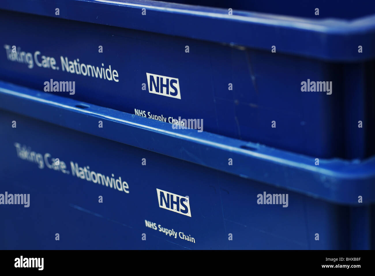 NHS Supply Chain Container Stockfoto