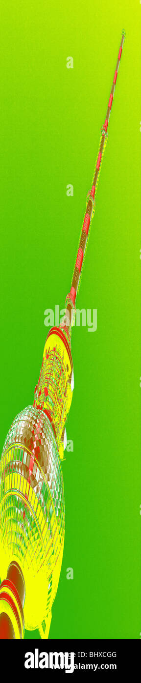 Moderne abstrakte grafische Gestaltung digitaler Kunst kreative Verdienste Konzept Stockfoto