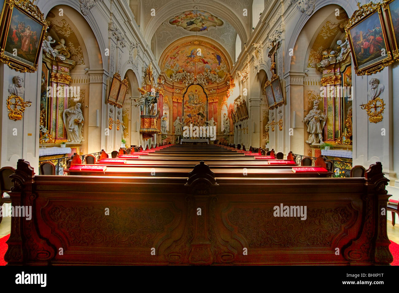Freyung Kirche Tulln, Niederösterreich, Österreich Stockfoto