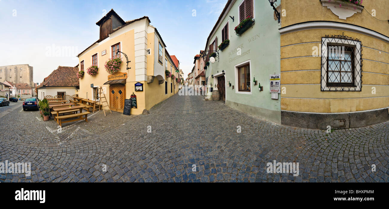 alte Stadt von Dürnstein, Wachau Region, Niederösterreich, Österreich Stockfoto