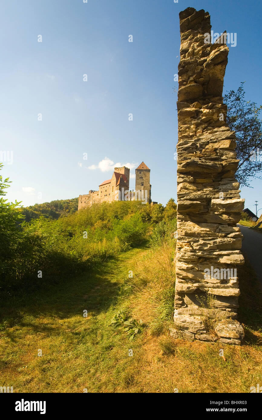 Burg Hardegg, Hardegg, Weinviertel Region, Niederösterreich, Österreich Stockfoto