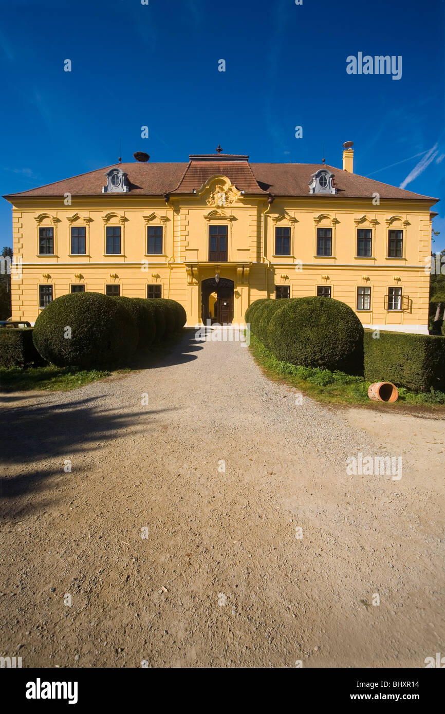 Eckartsau Schloss, Marchfeld, Niederösterreich, Österreich Stockfoto