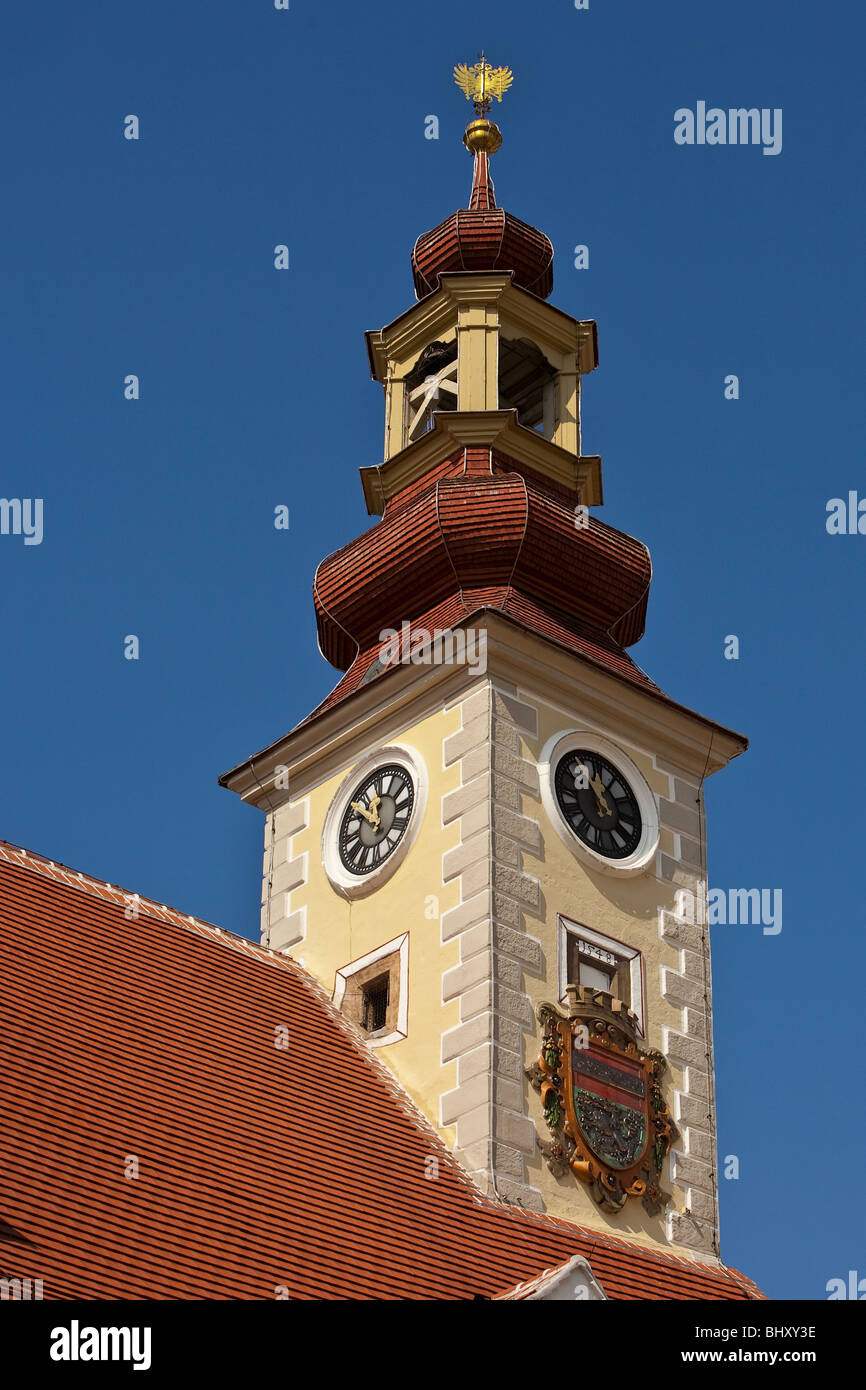 Rathaus in Mödling, Niederösterreich, Österreich Stockfoto