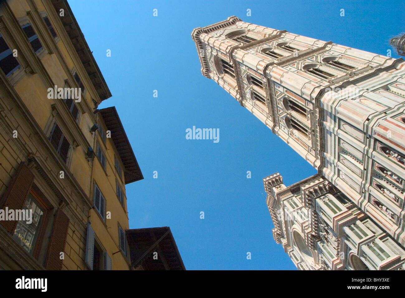Glockenturm Campanile in der Altstadt von Florenz Stockfoto