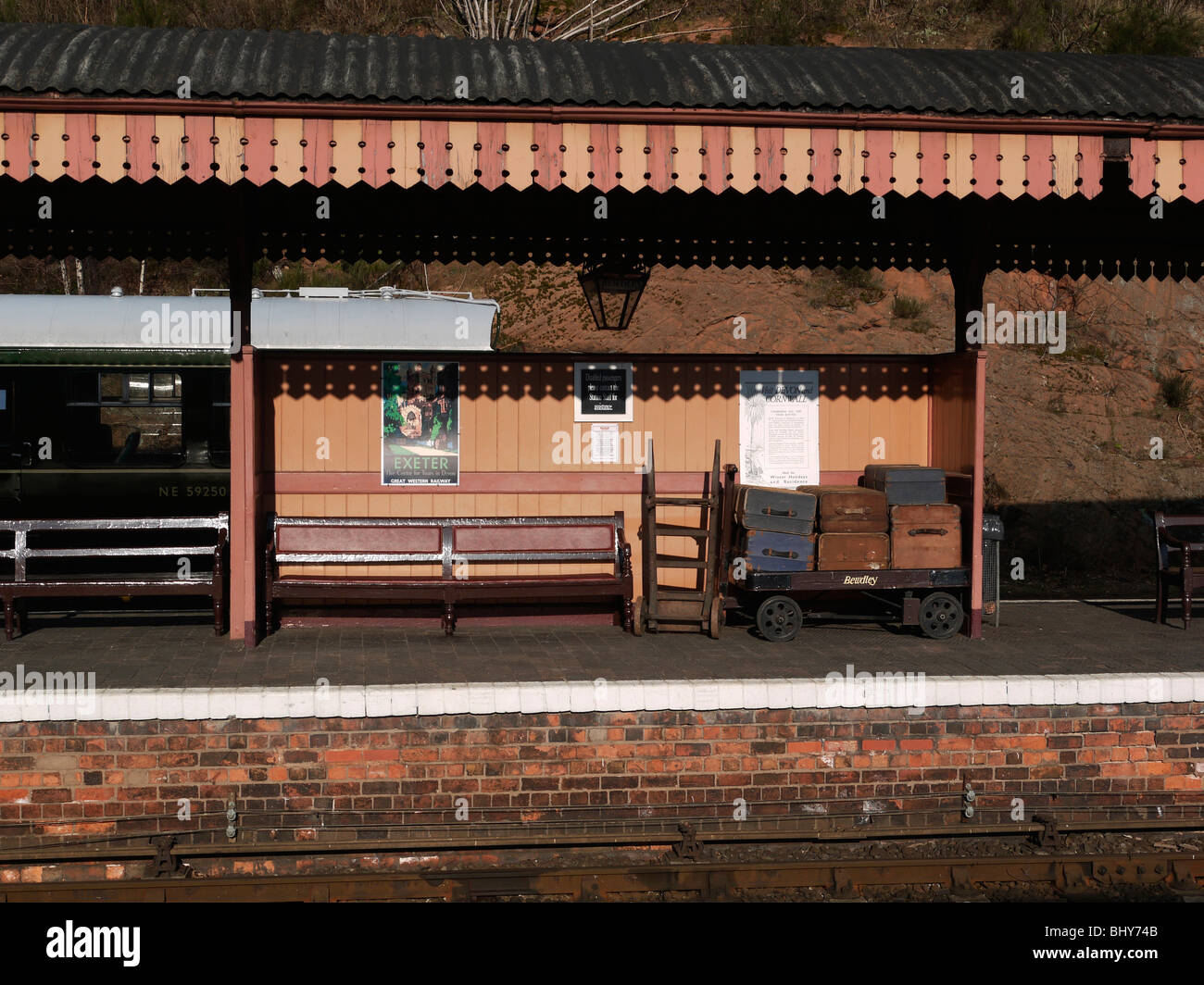 England Worcestershire Severn Valley erhalten Dampf Bewdley Bahnhof Stockfoto