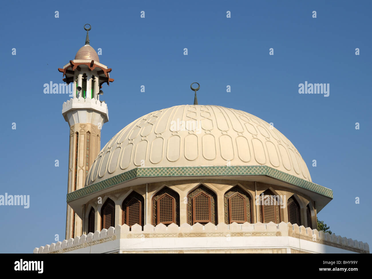 Moschee in Abu Dhabi, Vereinigte Arabische Emirate Stockfoto