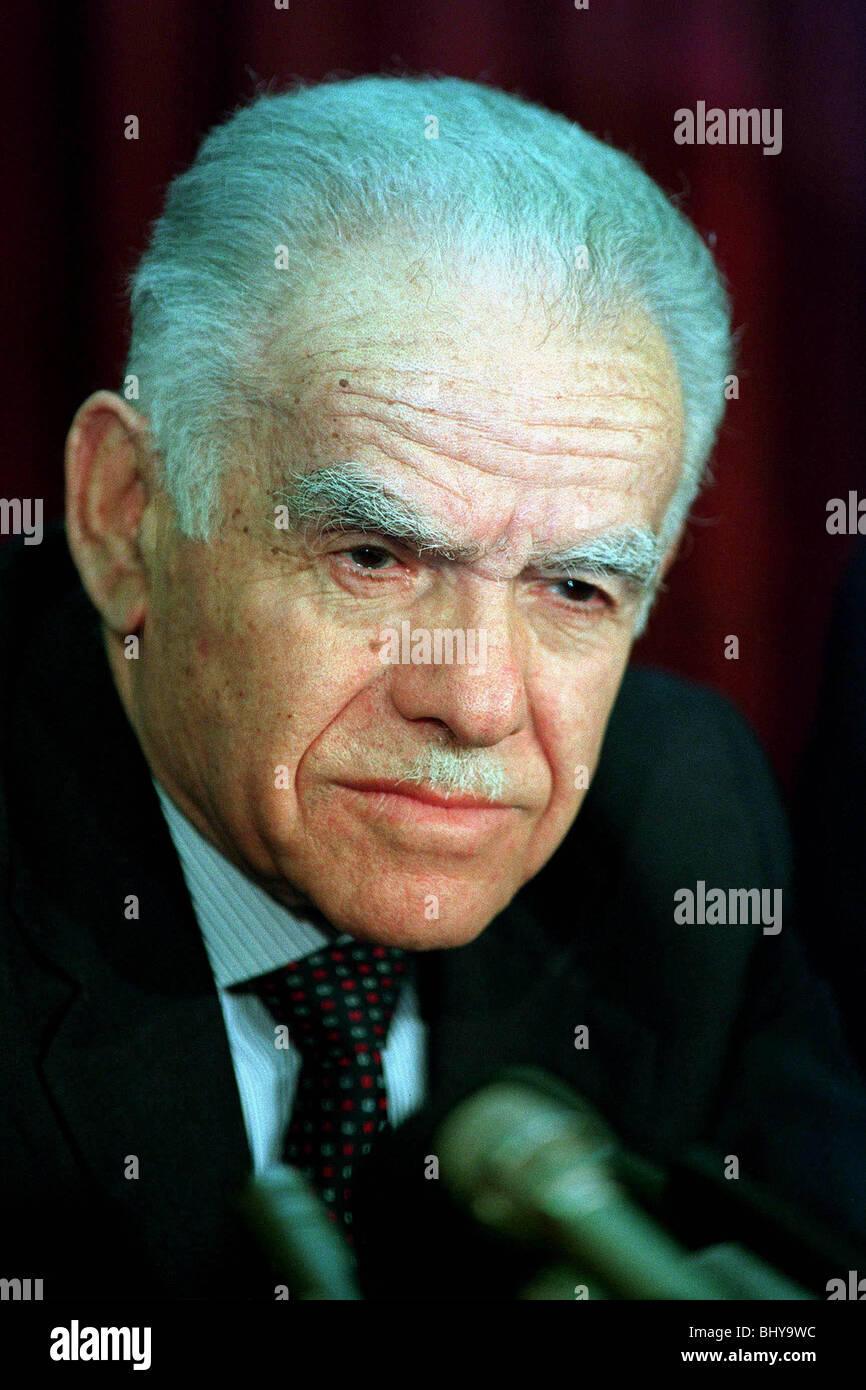 YITZHAK SHAMIR Premierminister von ISRAEL 22. April 1991 Stockfoto